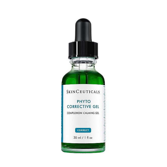 Green bottle of SkinCeuticals correcting gel.
